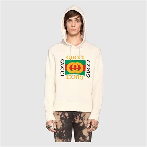 oversize sweatshirt with Gucci print